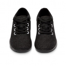 Merinos Sneaker Lace Up Merino wool black/white Men